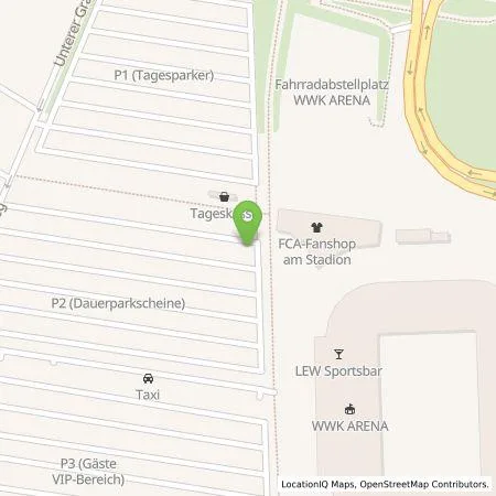 Standortübersicht der Tankstelle Stadtwerke Augsburg Energie GmbH in 86199 Augsburg