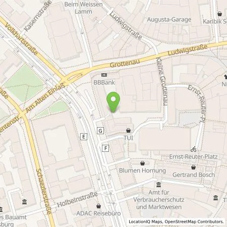 Standortübersicht der Tankstelle Stadtwerke Augsburg Energie GmbH in 86150 Augsburg