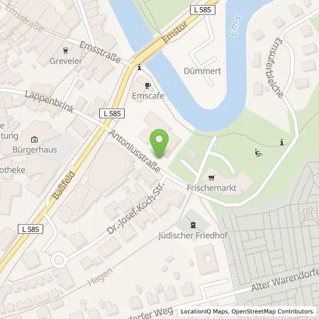 Standortübersicht der Tankstelle Stadtwerke Ostmünsterland GmbH & Co. KG in 48291 Telgte