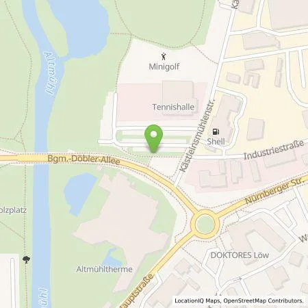 Standortübersicht der Tankstelle Stadtwerke Treuchtlingen KU in 91757 Treuchtlingen