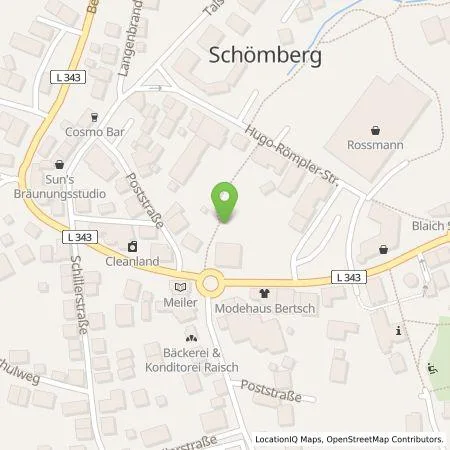 Standortübersicht der Tankstelle deer GmbH in 75328 Schömberg