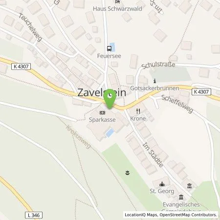 Standortübersicht der Tankstelle deer GmbH in 75385 Bad Teinach-Zavelstein