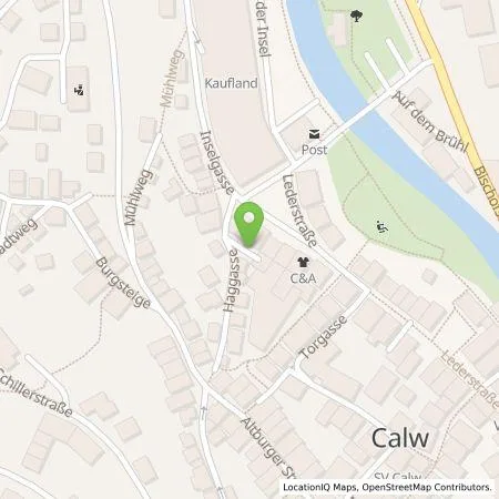Standortübersicht der Tankstelle deer GmbH in 75365 Calw