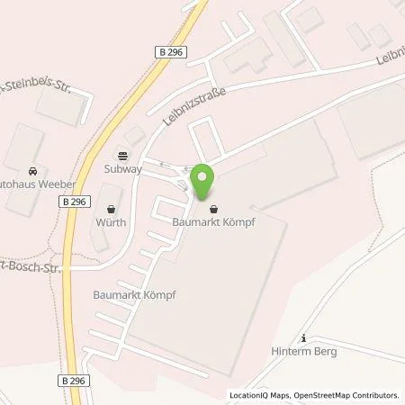 Standortübersicht der Tankstelle deer GmbH in 75365 Calw