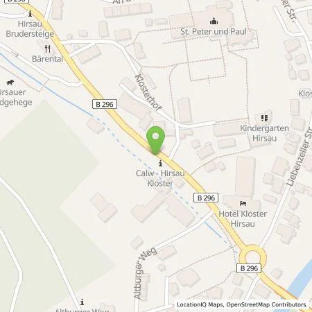 Standortübersicht der Tankstelle deer GmbH in 75365 Calw