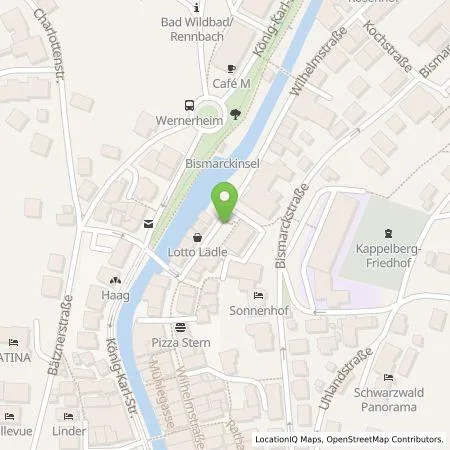 Standortübersicht der Tankstelle deer GmbH in 75323 Bad (Wildbad)