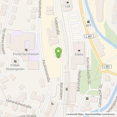 Standortübersicht der Tankstelle deer GmbH in 75323 Bad (Wildbad)