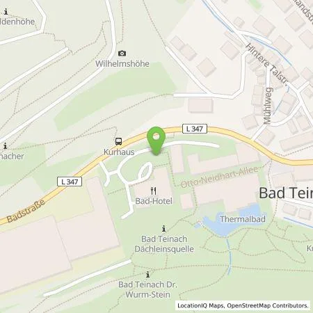 Standortübersicht der Tankstelle deer GmbH in 75385 Bad Teinach-Zavelstein