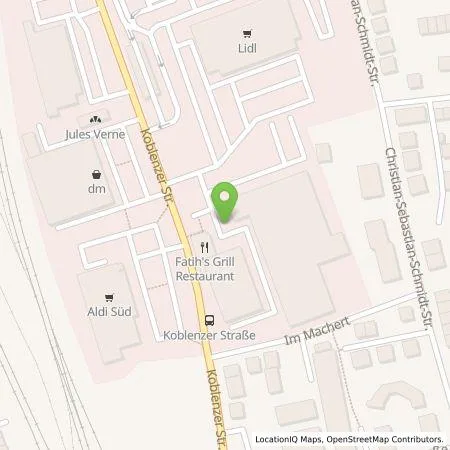 Standortübersicht der Tankstelle deer GmbH in 56112 Lahnstein