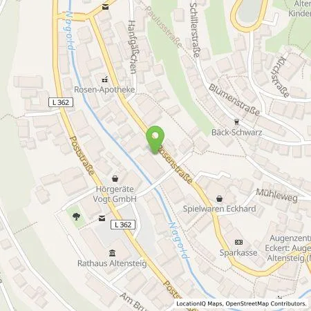 Standortübersicht der Tankstelle deer GmbH in 72213 Altensteig