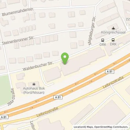 Standortübersicht der Tankstelle deer GmbH in 71065 Sindelfingen