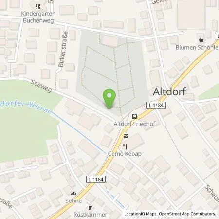 Standortübersicht der Tankstelle deer GmbH in 71155 Altdorf