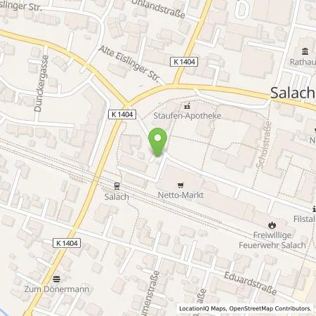 Standortübersicht der Tankstelle deer GmbH in 73084 Salach