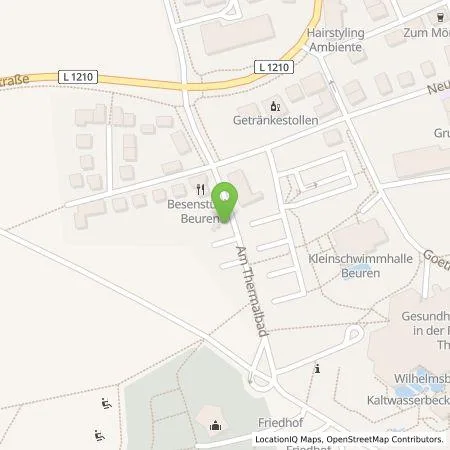 Standortübersicht der Tankstelle deer GmbH in 72660 Beuren