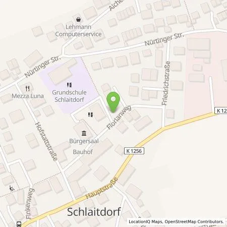 Standortübersicht der Tankstelle deer GmbH in 72667 Schlaitdorf