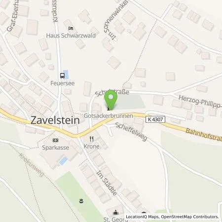 Standortübersicht der Tankstelle deer GmbH in 75385 Bad Teinach-Zavelstein