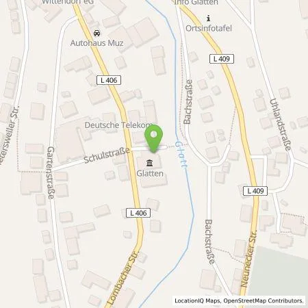 Standortübersicht der Tankstelle deer GmbH in 72293 Glatten