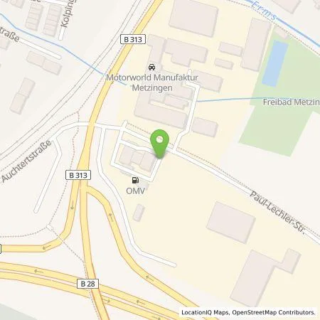 Standortübersicht der Tankstelle deer GmbH in 72555 Metzingen