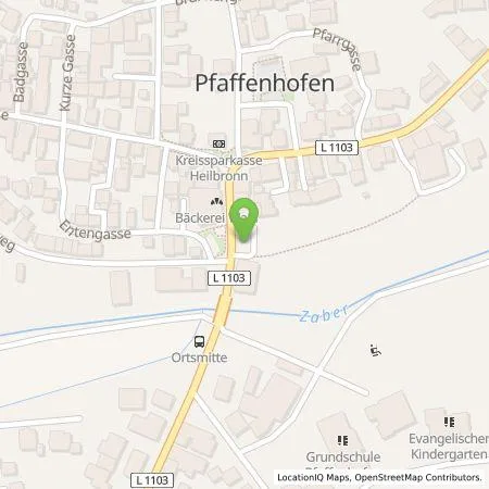 Standortübersicht der Tankstelle deer GmbH in 74397 Pfaffenhofen