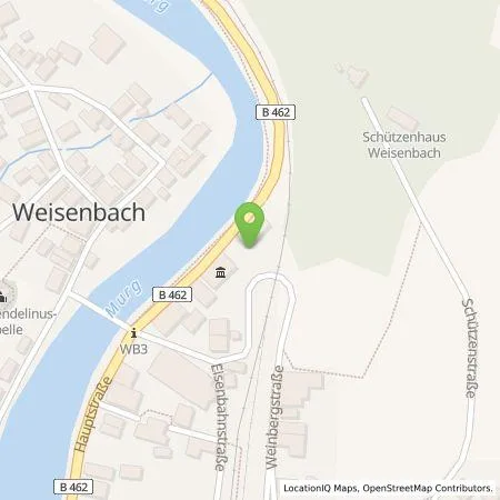 Standortübersicht der Tankstelle deer GmbH in 76599 Weisenbach