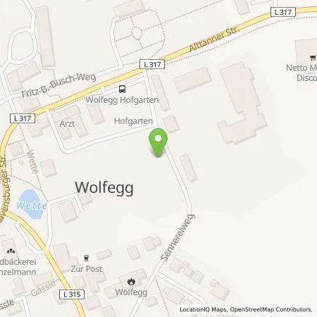 Standortübersicht der Tankstelle deer GmbH in 88364 Wolfegg