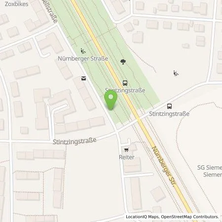 Standortübersicht der Tankstelle EDE - Energiedienst Erlangen GmbH in 91052 Erlangen