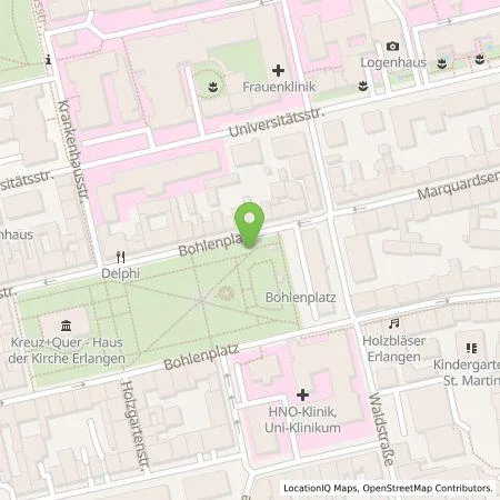 Standortübersicht der Tankstelle EDE - Energiedienst Erlangen GmbH in 91054 Erlangen