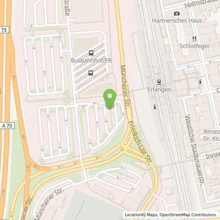 Standortübersicht der Tankstelle EDE - Energiedienst Erlangen GmbH in 91054 Erlangen