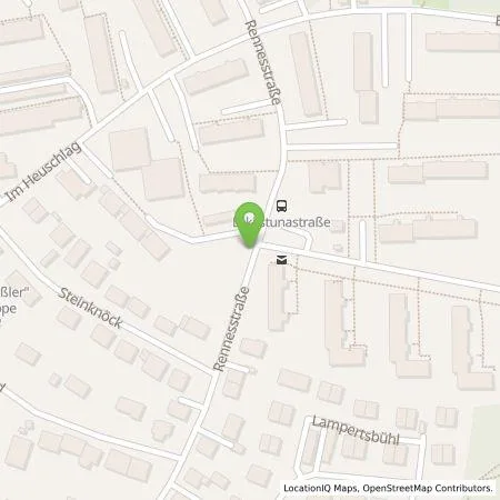 Standortübersicht der Tankstelle EDE - Energiedienst Erlangen GmbH in 91054 Erlangen