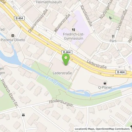 Standortübersicht der Tankstelle FairEnergie GmbH in 72764 Reutlingen