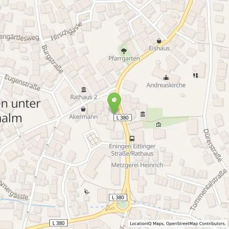 Standortübersicht der Tankstelle FairEnergie GmbH in 72800 Eningen unter Achalm