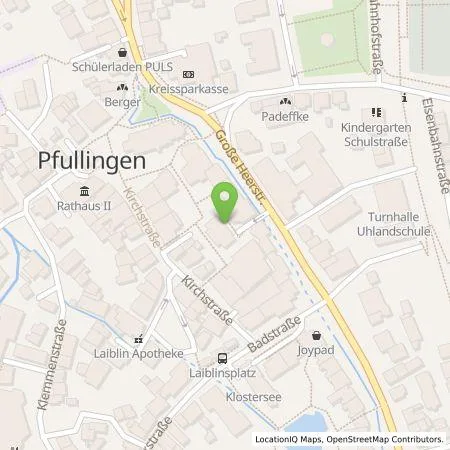 Standortübersicht der Tankstelle FairEnergie GmbH in 72793 Pfullingen