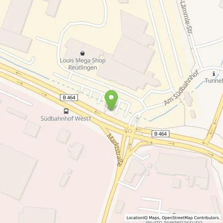 Standortübersicht der Tankstelle FairEnergie GmbH in 72766 Reutlingen