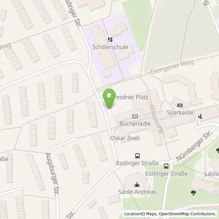 Standortübersicht der Tankstelle FairEnergie GmbH in 72760 Reutlingen