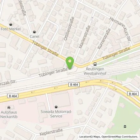 Standortübersicht der Tankstelle FairEnergie GmbH in 72762 Reutlingen