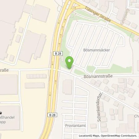 Standortübersicht der Tankstelle FairEnergie GmbH in 72762 Reutlingen