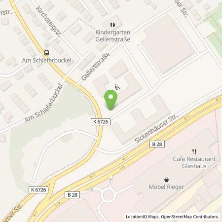 Standortübersicht der Tankstelle FairEnergie GmbH in 72760 Reutlingen