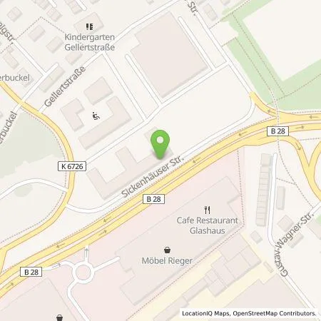 Standortübersicht der Tankstelle FairEnergie GmbH in 72760 Reutlingen