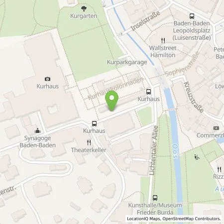 Standortübersicht der Tankstelle Parkgaragengesellschaft Baden-Baden mbH in 76530 Baden-Baden