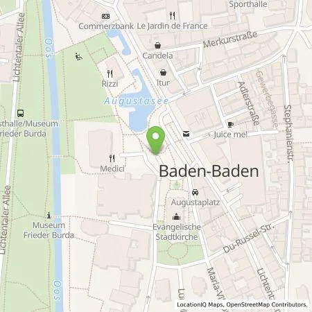 Standortübersicht der Tankstelle Parkgaragengesellschaft Baden-Baden mbH in 76530 Baden-Baden