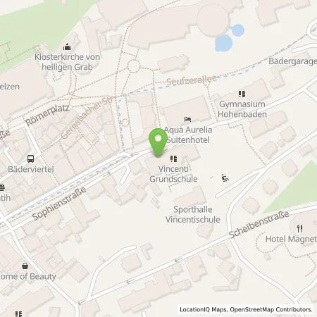 Standortübersicht der Tankstelle Parkgaragengesellschaft Baden-Baden mbH in 76530 Baden-Baden