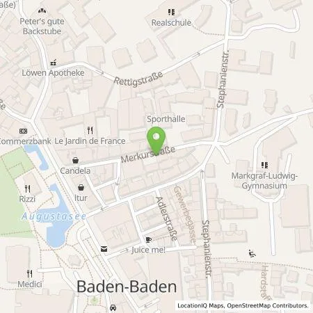 Standortübersicht der Tankstelle Parkgaragengesellschaft Baden-Baden mbH in 76530 Baden-Baden