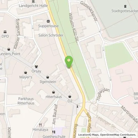 Standortübersicht der Tankstelle EVH GmbH in 06108 Halle (Saale)