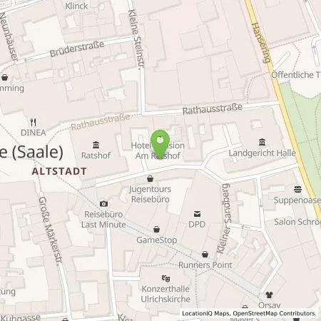 Standortübersicht der Tankstelle EVH GmbH in 06108 Halle (Saale)