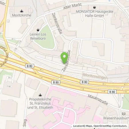 Standortübersicht der Tankstelle EVH GmbH in 06108 Halle (Saale)