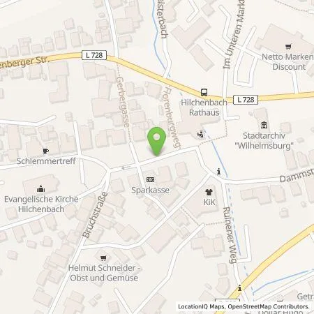 Standortübersicht der Tankstelle Siegener Versorgungsbetriebe GmbH in 57271 Hilchenbach