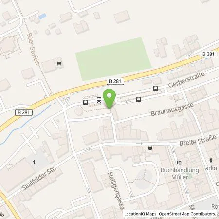 Standortübersicht der Tankstelle Stadtwerke Energie Jena-Pößneck GmbH in 07381 Pößneck