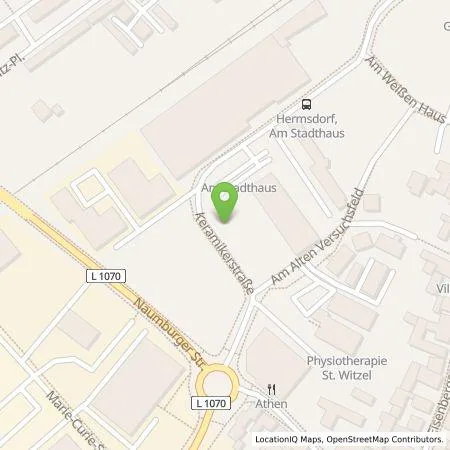 Standortübersicht der Tankstelle Stadtwerke Energie Jena-Pößneck GmbH in 07629 Hermsdorf