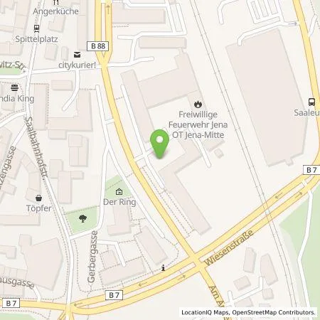 Standortübersicht der Tankstelle Stadtwerke Energie Jena-Pößneck GmbH in 07743 Jena