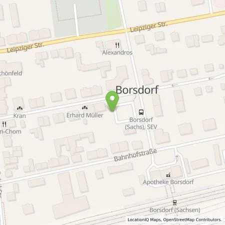 Standortübersicht der Tankstelle Gemeinde Borsdorf in 04451 Borsdorf